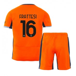 Inter Milan Davide Frattesi #16 Tredjeställ Barn 2023-24 Kortärmad (+ Korta byxor)